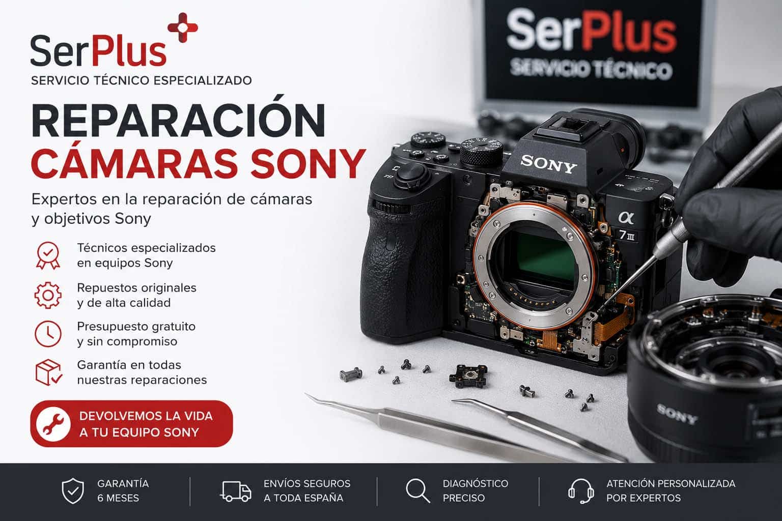 Reparación cámaras Sony