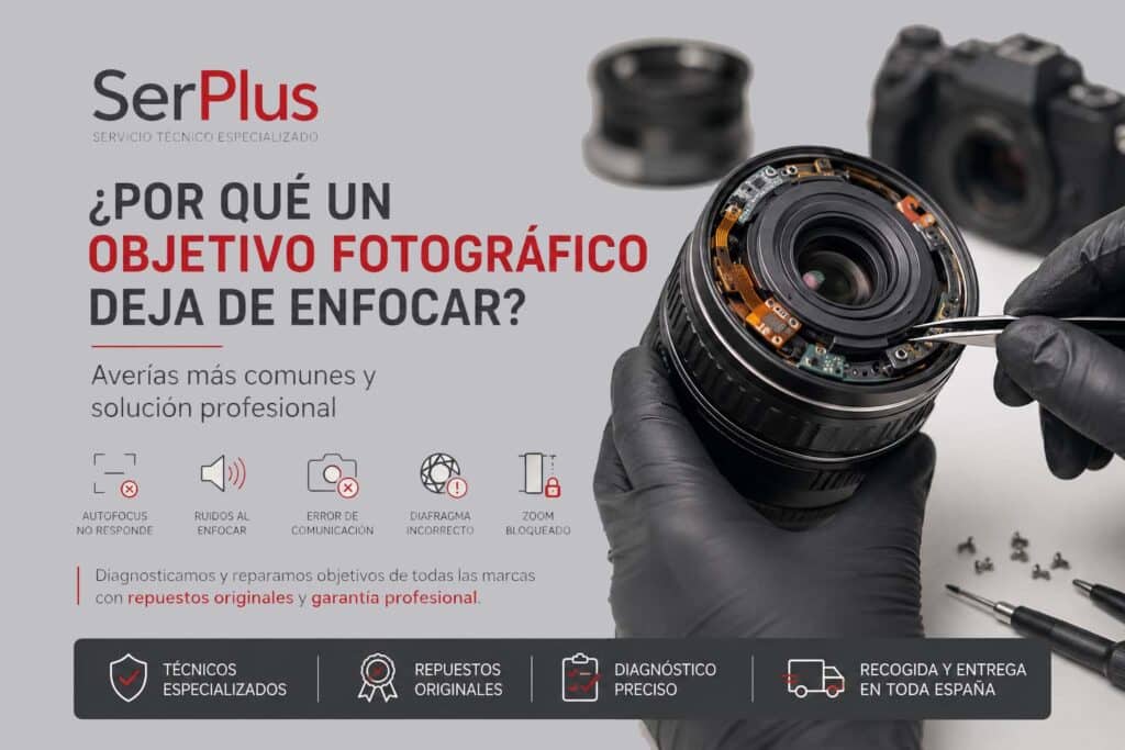 reparación de objetivos fotográficos
