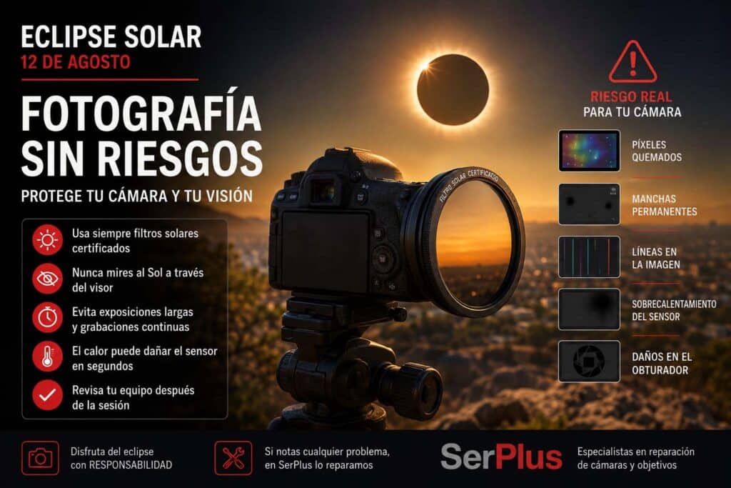 fotografiar eclipse solar sin dañar el sensor